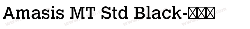 Amasis MT Std Black字体转换